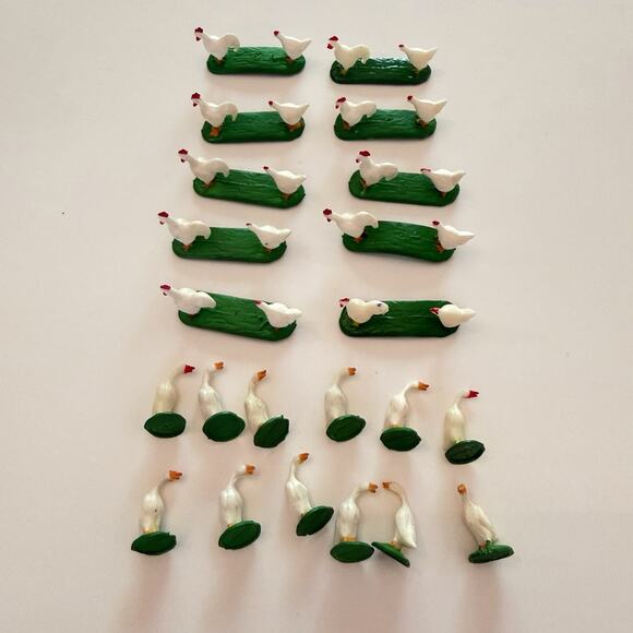 Other - Ertl Farm Country 1/64 Farm Animal Lot Chickens Roosters Hens Goose Geese